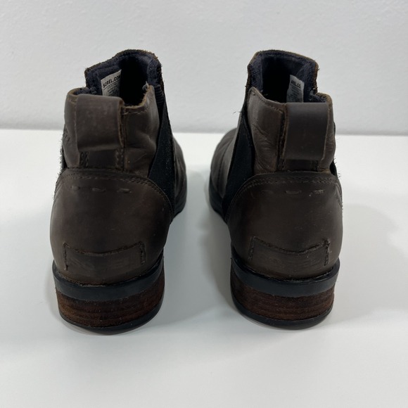 Sorel Women's Size 7 Emelie Waterproof Chelsea Booties Boots Gray Brown Black - Picture 2 of 13